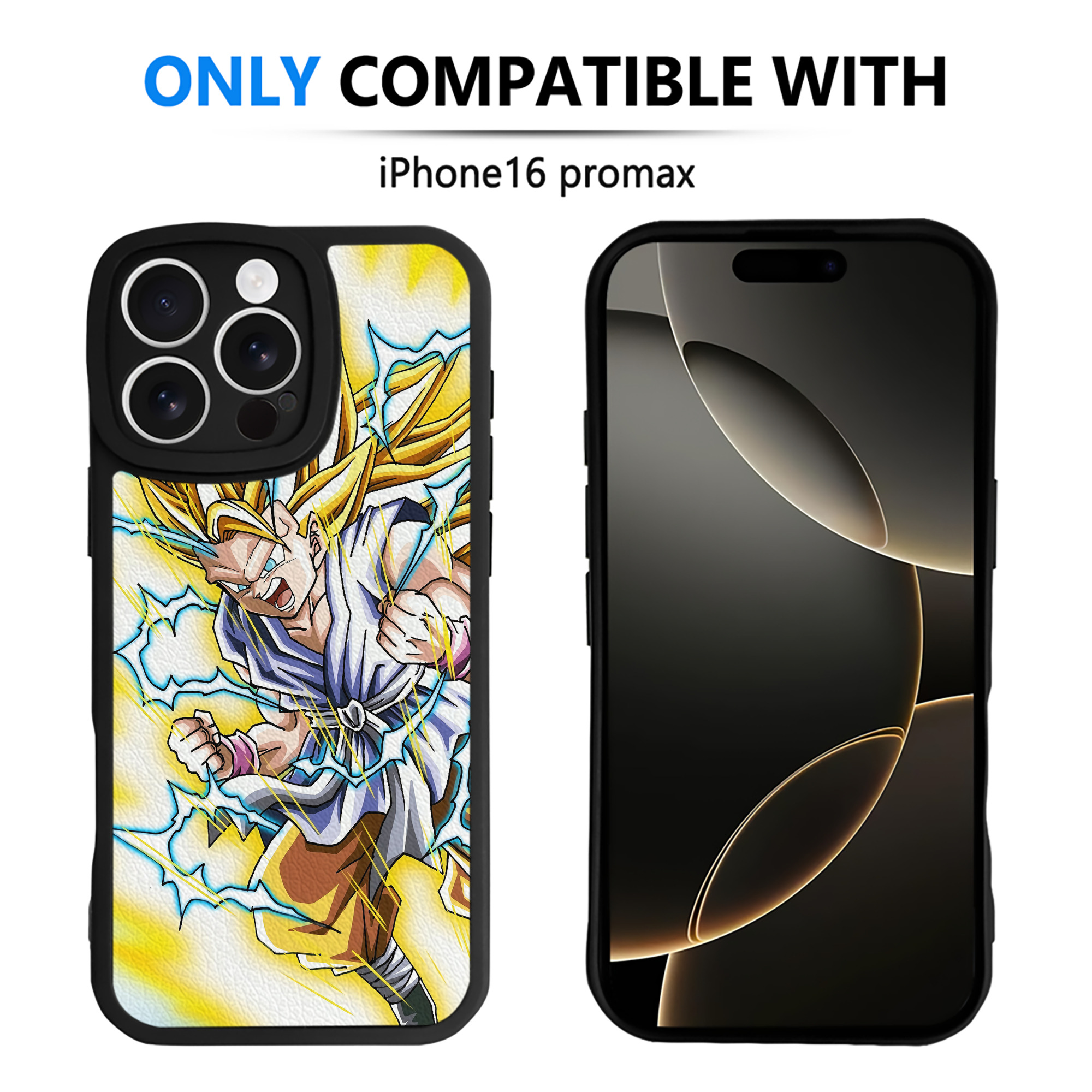 （画像用） ドラゴンボール DRAGON BALL 【iPhone 16シリーズ対応】シリコンスマホケース（レザー調） 材質：シリコン